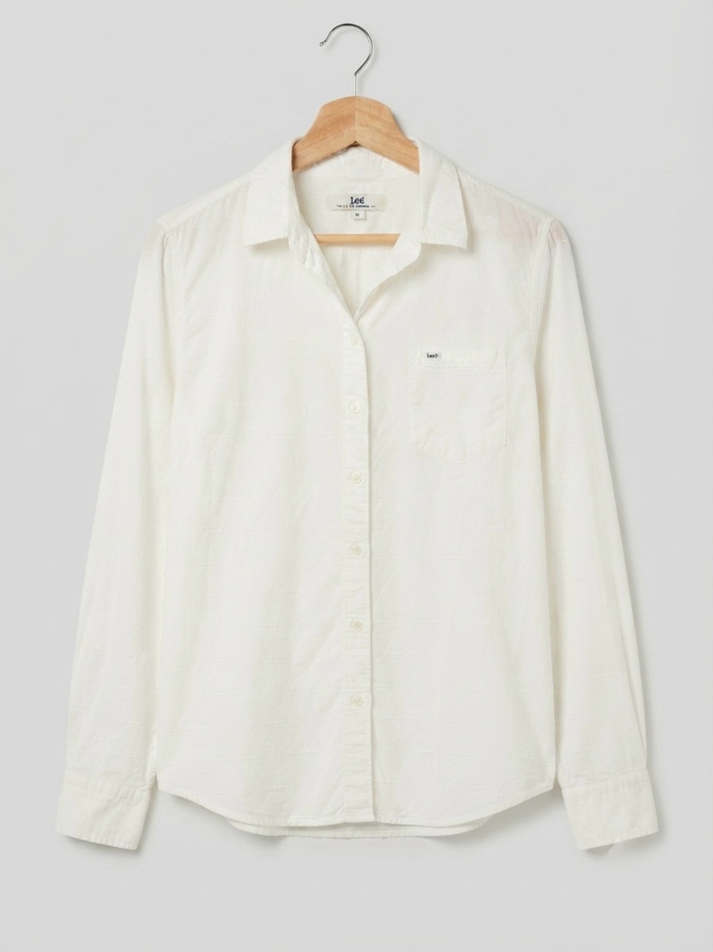 Lee Women's White Button-Down Shirt